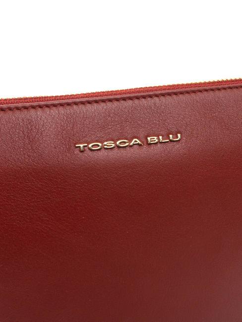 MILANO Sac en cuir avec bandouli&egrave;re rouge fonc&eacute; - Sacs pour Femme