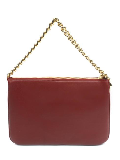 MILANO Sac en cuir avec bandouli&egrave;re rouge fonc&eacute; - Sacs pour Femme