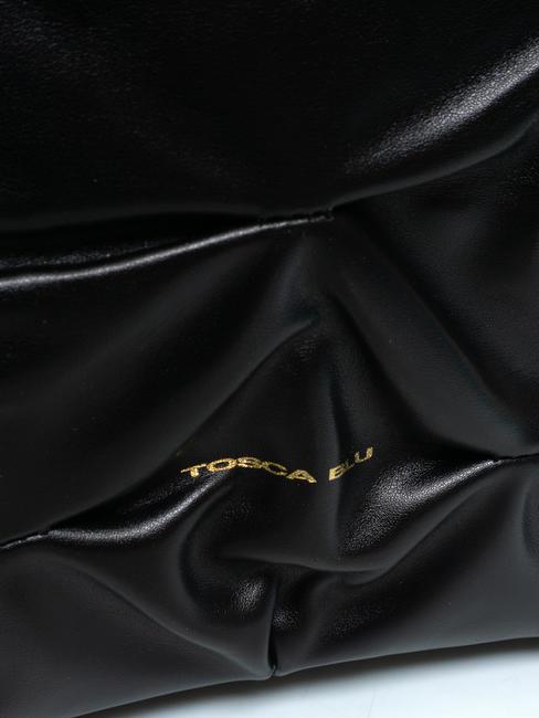 STOCCOLMA Sac bandouli&egrave;re &agrave; plis Noir - Sacs pour Femme