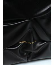 TOSCA BLU STOCCOLMA Sac bandouli&egrave;re &agrave; plis Noir - Sacs pour Femme - 3