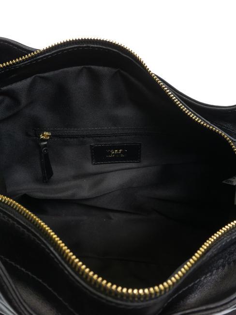 STOCCOLMA Sac bandouli&egrave;re &agrave; plis Noir - Sacs pour Femme