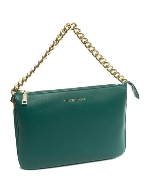 MILANO Sac en cuir avec bandouli&egrave;re vert - Sacs pour Femme