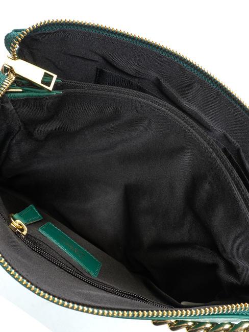 MILANO Sac en cuir avec bandouli&egrave;re vert - Sacs pour Femme