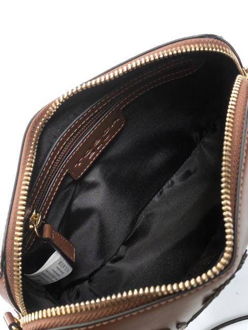 OLANDA Sac bandouli&egrave;re brod&eacute; MARRON - Sacs pour Femme