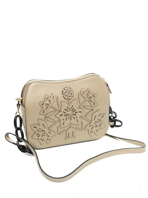 OLANDA Sac bandouli&egrave;re brod&eacute; BEIGE - Sacs pour Femme