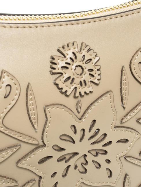 OLANDA Sac bandouli&egrave;re brod&eacute; BEIGE - Sacs pour Femme