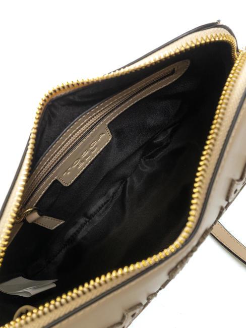 OLANDA Sac bandouli&egrave;re brod&eacute; BEIGE - Sacs pour Femme