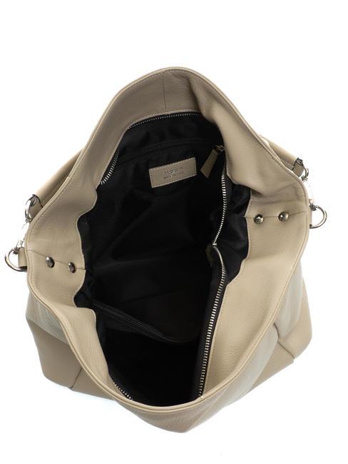 OTTAWA Sac pochette en cuir BEIGE - Sacs pour Femme
