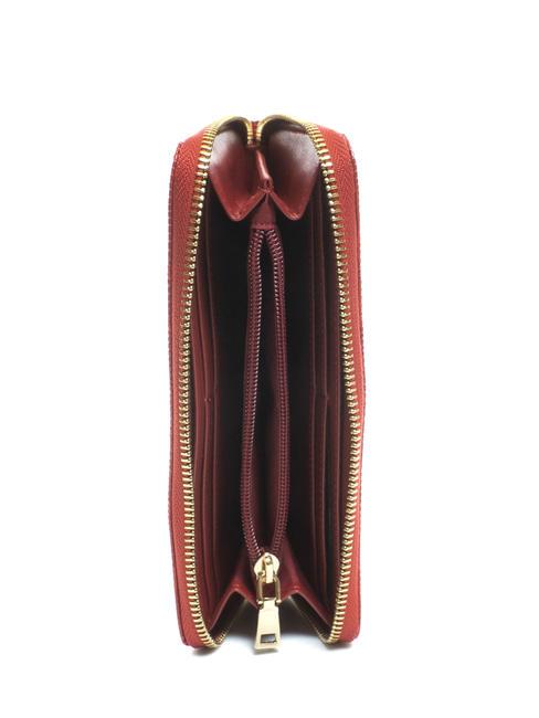 HELSINKY Grand portefeuille en cuir ROUGE - Portefeuilles Femme