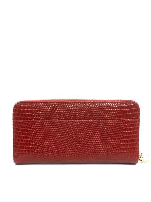 HELSINKY Grand portefeuille en cuir ROUGE - Portefeuilles Femme