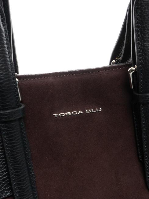 BRUGES Grand sac cabas en daim Bordeaux - Sacs pour Femme