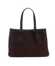 TOSCA BLU BRUGES Grand sac cabas en daim Bordeaux - Sacs pour Femme - 4