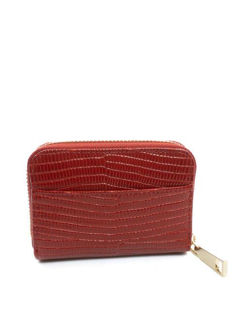 HELSINKY Petit portefeuille en cuir ROUGE - Portefeuilles Femme