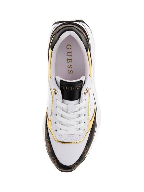 CAMRIO Baskets &agrave; plateforme Blanc / marron - Chaussures Femme