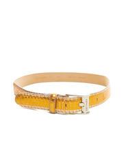 TRUSSARDI XENO Ceinture en cuir laminé, peut être raccourcie Orange - Ceintures - 2