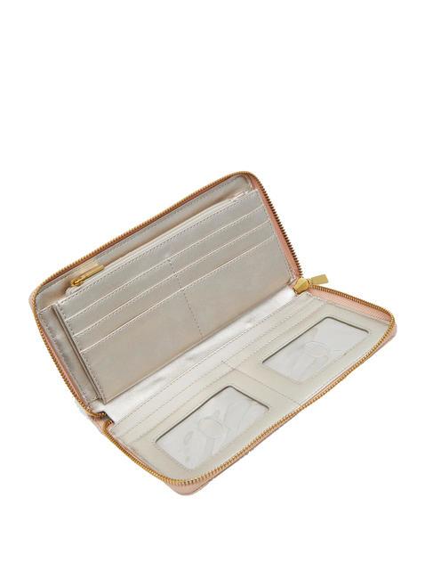 GIULLY Portefeuille organisateur cr&egrave;me d'abricot - Portefeuilles Femme