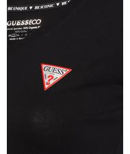 GUESS MINI TRIANGLE T-shirt col V jetbla - T-shirt - 4
