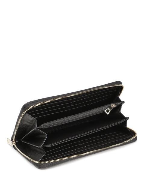 CAMELIA Grand portefeuille zipp&eacute; Noir - Portefeuilles Femme