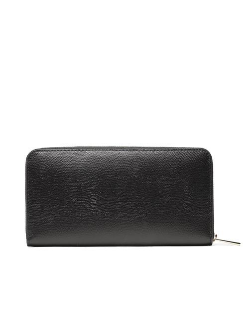 CAMELIA Grand portefeuille zipp&eacute; Noir - Portefeuilles Femme