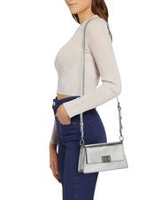 FURLA ZOE Sac &agrave; bandouli&egrave;re COULEUR ARGENT - Sacs pour Femme - 5
