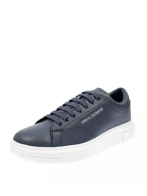 ACTION Baskets en cuir MARINE / MARINE - Chaussures Homme