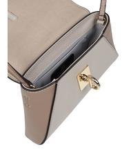 FURLA NET Sac à cadre en cuir guimauve + pleine lune + grège - Sacs pour Femme - 3