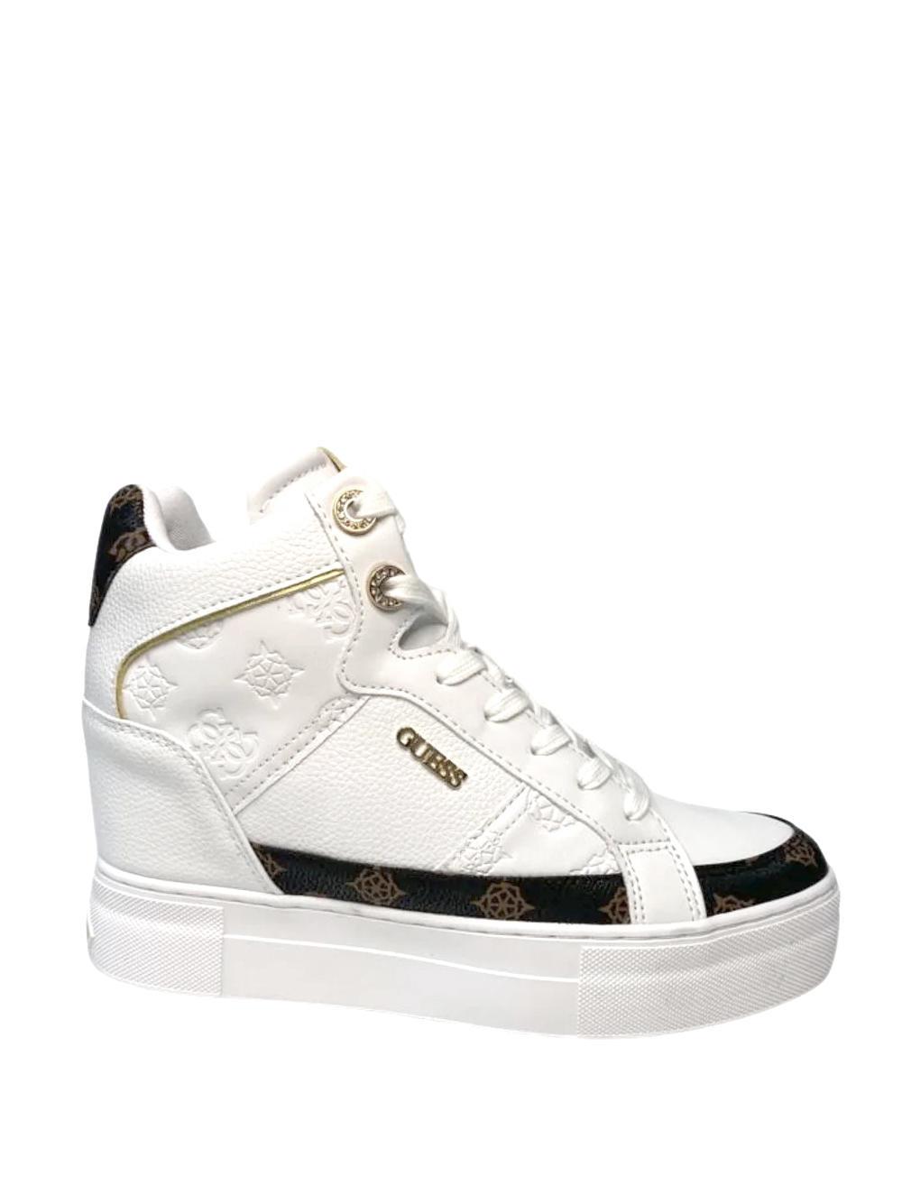 SNEAKERS MONTANTES BOKAN GUESS Blanches - Baskets Femme GUESS