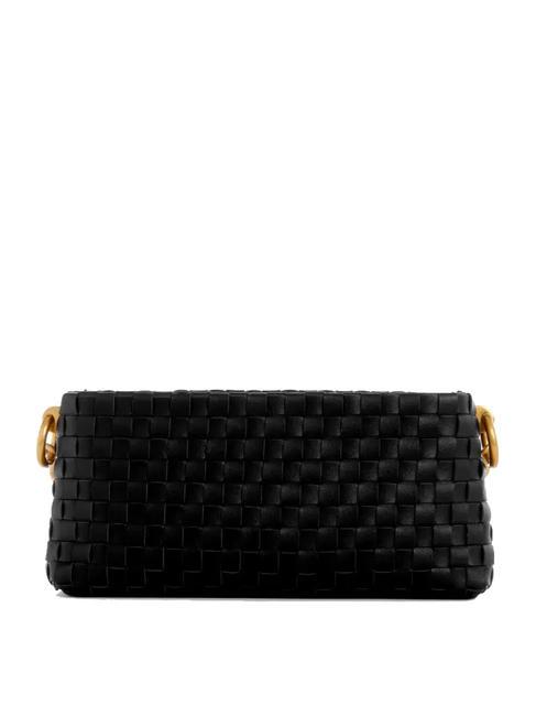 LISBET Sac bandouli&egrave;re tress&eacute; NOIR - Sacs pour Femme