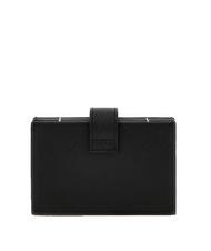 GUESS   Porte-cartes effet Saffiano NOIR - Portefeuilles Femme - 3