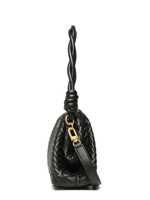 LISBET Pochette tiss&eacute;e NOIR - Sacs pour Femme