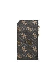 GUESS AIETA Porte-cartes avec porte-monnaie logo marron - Portefeuilles Femme - 2