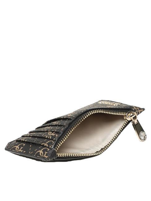 AIETA Porte-cartes avec porte-monnaie logo marron - Portefeuilles Femme