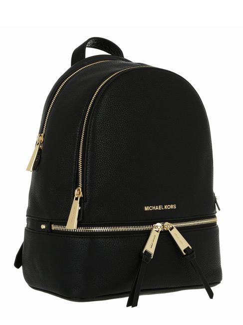 RHEA Sac &agrave; dos en cuir noir - Sacs pour Femme
