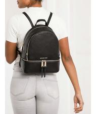 MICHAEL KORS RHEA Sac &agrave; dos en cuir noir - Sacs pour Femme - 7