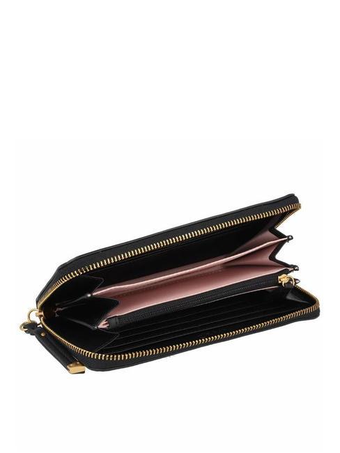 CLIDIA Portefeuille zipp&eacute; noir - Portefeuilles Femme