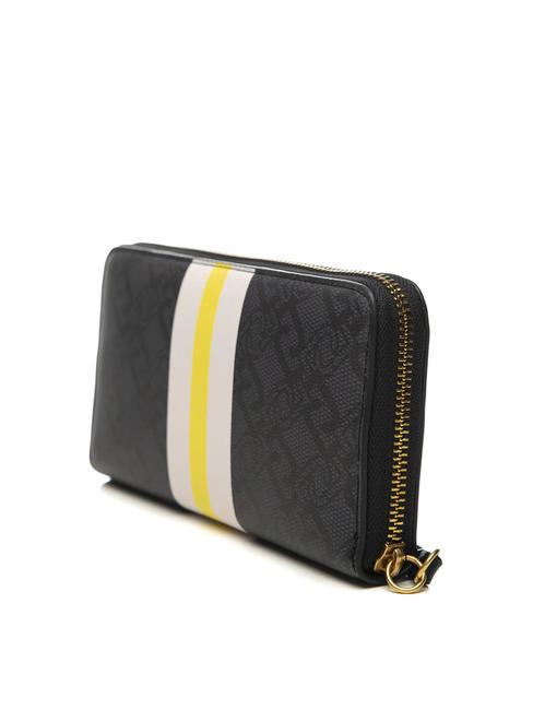 CLIDIA Portefeuille zipp&eacute; noir - Portefeuilles Femme
