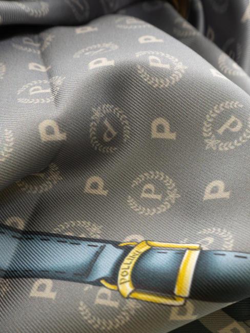 TWILL Écharpe imprimée gris et bleu - Écharpes