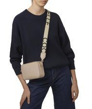 COCCINELLE TEBE Sac &agrave; bandouli&egrave;re en cuir textur&eacute; rose poudr&eacute; - Sacs pour Femme - 5