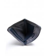 TRUSSARDI CAMPIONARIO Sac fourre-tout en cuir imprim&eacute; bleu - Pochettes & Trousses - 5