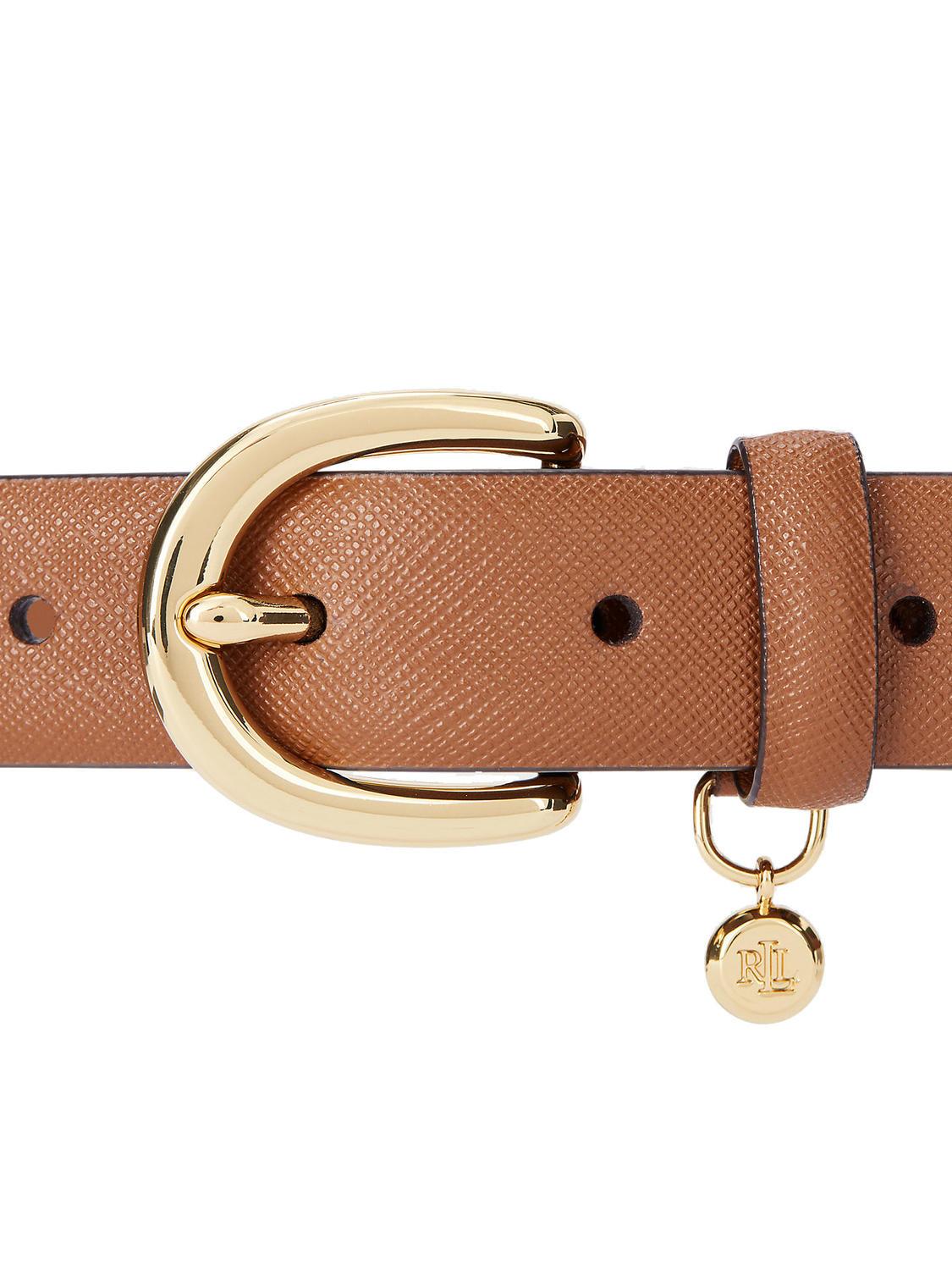 Ralph Lauren Charm Classic Ceinture En Cuir Lauren Tan5 Achetez Sur Le Sac Outlet!