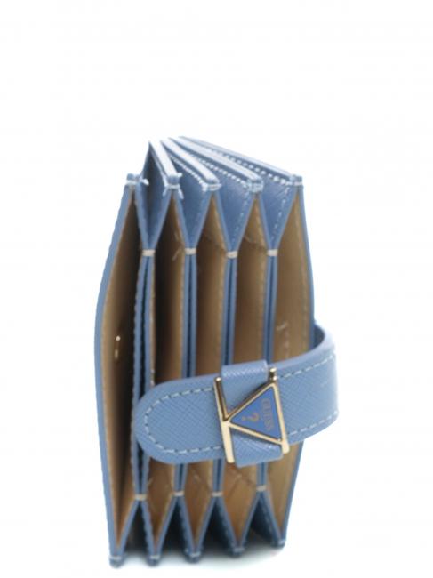   Porte-cartes effet Saffiano glycine - Portefeuilles Femme