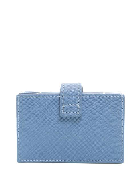   Porte-cartes effet Saffiano glycine - Portefeuilles Femme