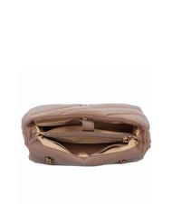 PINKO CLASSIC LOVE PUFF Sac en cuir nappa biscuit au gingembre-or antique - Sacs pour Femme - 5