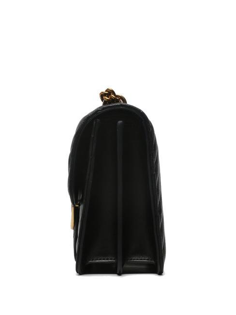 CLASSIC LOVE ONE Sac en cuir nappa noir-or antique - Sacs pour Femme