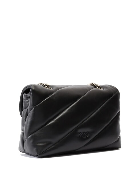 CLASSIC LOVE PUFF Sac en cuir nappa noir-vieil argent - Sacs pour Femme
