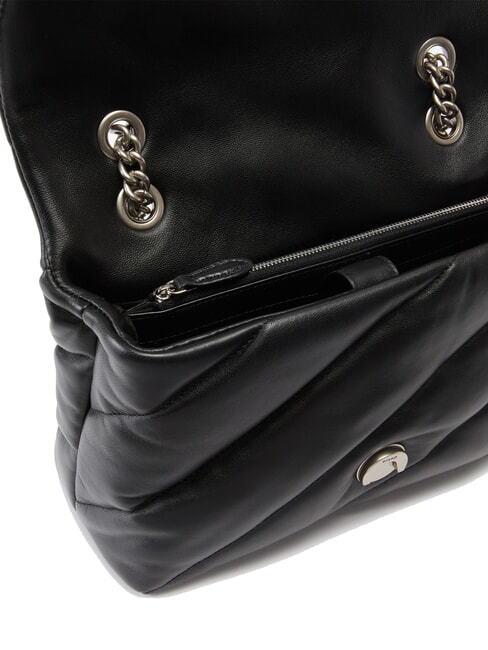 CLASSIC LOVE PUFF Sac en cuir nappa noir-vieil argent - Sacs pour Femme
