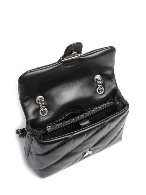 CLASSIC LOVE PUFF Sac en cuir nappa noir-vieil argent - Sacs pour Femme