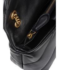 PINKO MINI LOVE BAG Sac en nappa noir-or antique - Sacs pour Femme - 5
