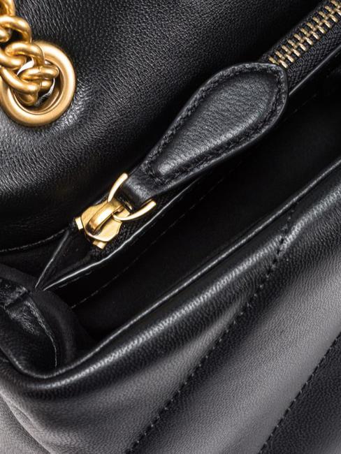 CLASSIC LOVE PUFF Sac en cuir nappa noir-or antique - Sacs pour Femme