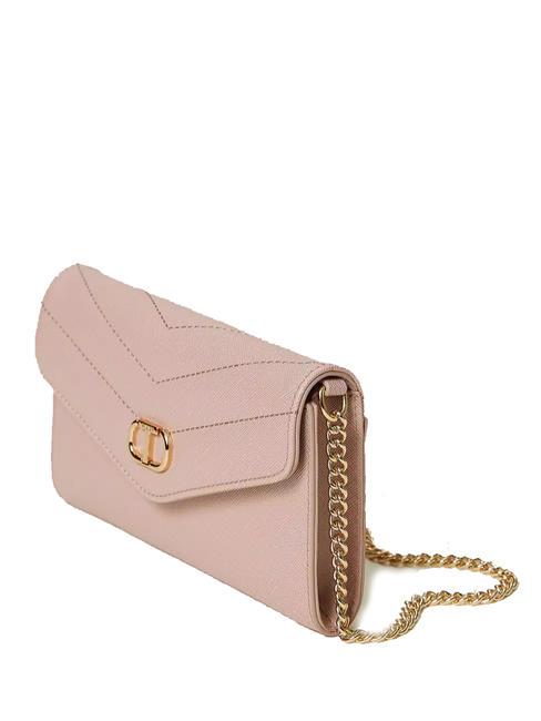 OVAL T Pochette avec bandouli&egrave;re en cha&icirc;ne rose brumeux - Sacs pour Femme